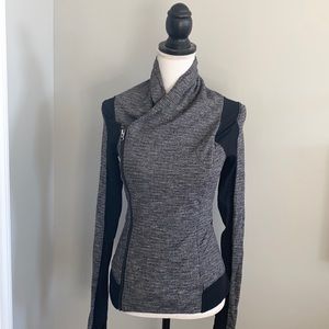Lululemon Grey/Black Double Zip Jacket